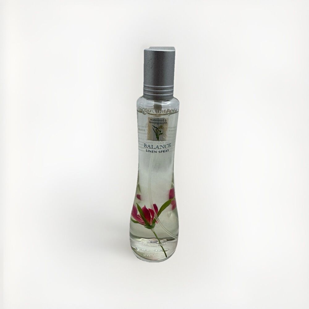 Bath Body Works Aromatherapy Balance Linen Spray Watermint Lemongrass Oils